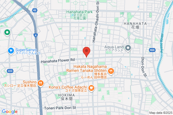 Tokyo Higashi Shinkin Bank, Hanahata Br.