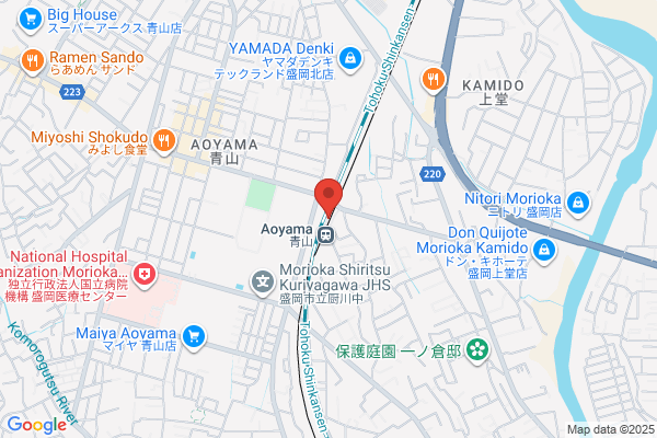 PUDOステーション　IGRいわて銀河鉄道　青山駅