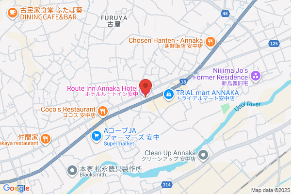 ホテルルートイン安中