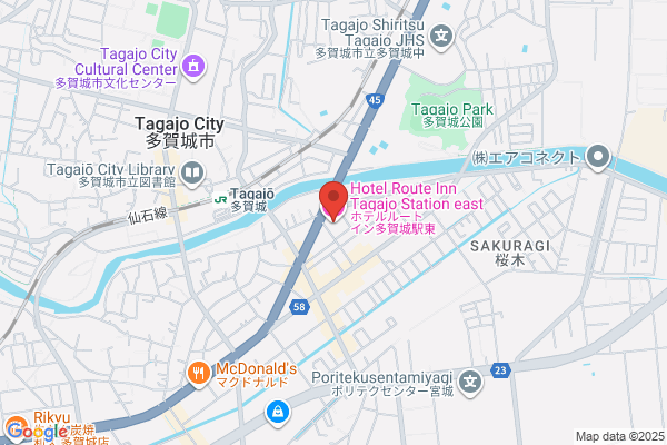 ホテルルートイン多賀城駅東