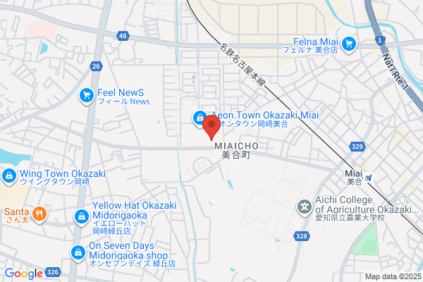 ウエルシアイオンタウン岡崎美合店