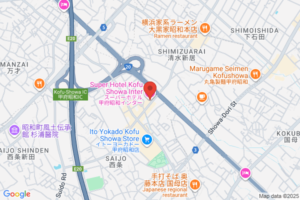スーパーホテル甲府昭和インター
